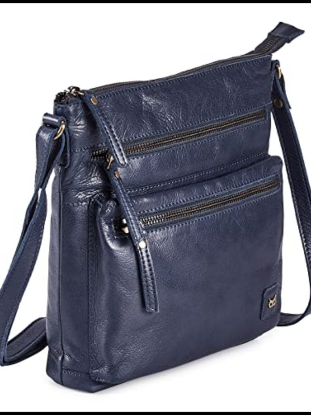 Full-Grain Leather Crossbody Bag Sling Purse Handbag Travel